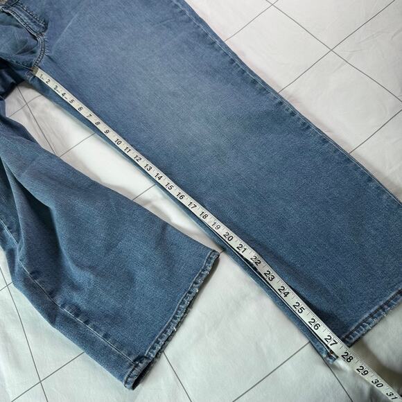 Madewell Jeans Women 32 Blue Perfect Vintage Crossover Waist Straight Leg Denim - Picture 11 of 13